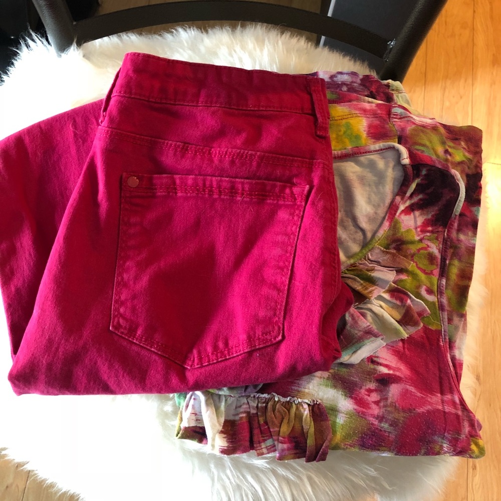 Red Gloria Vanderbilt pants EUC
